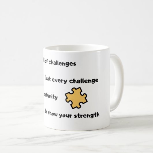 Mug Créez Votre Propre Citation Inspirante Motivationn (Devant droit)