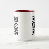 Mug Créez votre propre code QR (Centre)