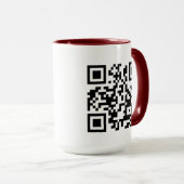 Mug Créez votre propre code QR (Devant droit)