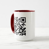 Mug Créez votre propre code QR (Devant gauche)