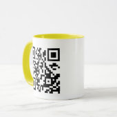 Mug Créez votre propre code QR (Devant gauche)