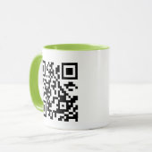 Mug Créez votre propre code QR (Devant gauche)