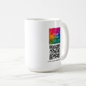 Mug Créez votre propre code QR Scan Me, téléchargez le (Devant droit)