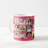 Mug Créez Votre Propre Collage De 22 Photo Nom De Fami (Devant gauche)