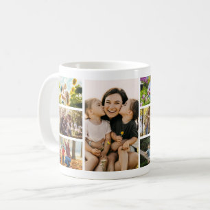 Mug Créez votre propre collage de 8 photos