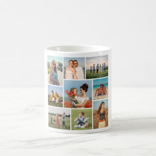 Mug Créez votre propre collage de 9 photos
