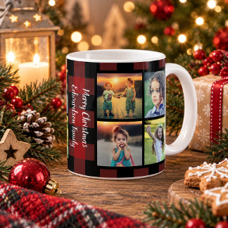 Mug Créez votre propre collage de photos de famille de
