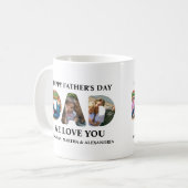 Mug Créez votre propre collage photo 3 Happy Fête des (Devant gauche)