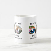 Mug Créez votre propre collage photo 3 Happy Fête des (Centre)