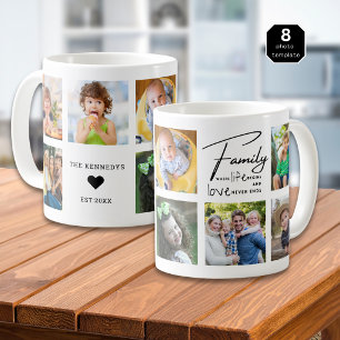 Mug Créez Votre Propre Collage Photo 8 Famille Citatio