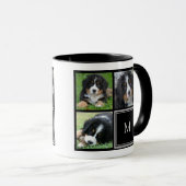 Mug Créez votre propre collage photo monogrammed (Devant droit)
