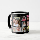 Mug Créez votre propre collection de 18 photos Nom de  (Devant gauche)