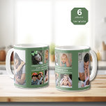 Mug Créez votre propre collection de 6 photos Nom de f<br><div class="desc">Photo personnalisée collage tasse à café pour personnaliser avec 6 photos et nom de famille.</div>