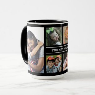 Mug Créez votre propre collection de photos 6 Nom de