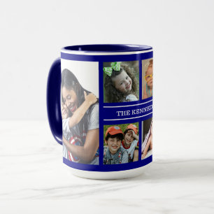 Mug Créez votre propre collection de photos 6 Nom de