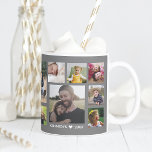 Mug Créez votre propre collection de photos de famille<br><div class="desc">Unique photo collage tasse à personnaliser avec 15 photos. Ajoutez votre nom de famille,  année pour le rendre exclusif.La citation "la famille est tout" en fait un cadeau de conservation spécial pour les vacances et les occasions spéciales.</div>