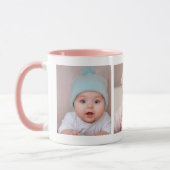 Mug Créez votre propre collection de trois photos en c (Gauche)