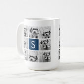 Mug Créez votre propre collection Instagram Monogramme (Devant gauche)