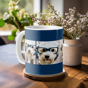 Mug Créez votre propre collection Instagram Navy 4 ph