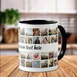 Mug Créez votre propre collection photo personnalisée<br><div class="desc">Créez votre propre tasse personnalisée avec un collage photo de vos photos préférées et du texte personnalisé.</div>