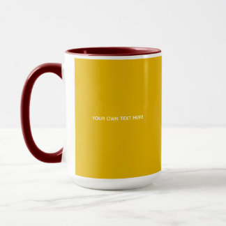 Mug Créez Votre Propre Conception Personnalisée Jaune