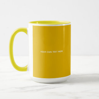 Mug Créez Votre Propre Conception Personnalisée Jaune