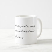 Mug Créez votre propre devis de calligraphie (Devant droit)