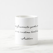 Mug Créez votre propre devis de calligraphie (Centre)
