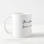 Mug Créez votre propre devis de calligraphie (Gauche)