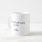 Mug Créez votre propre devis de calligraphie (Devant gauche)