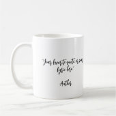Mug Créez votre propre devis de calligraphie (Gauche)