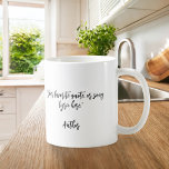 Mug Créez votre propre devis de calligraphie<br><div class="desc">Créez votre propre tasse à café de devis personnalisée. Dispose de typographie calligraphique minimaliste.</div>