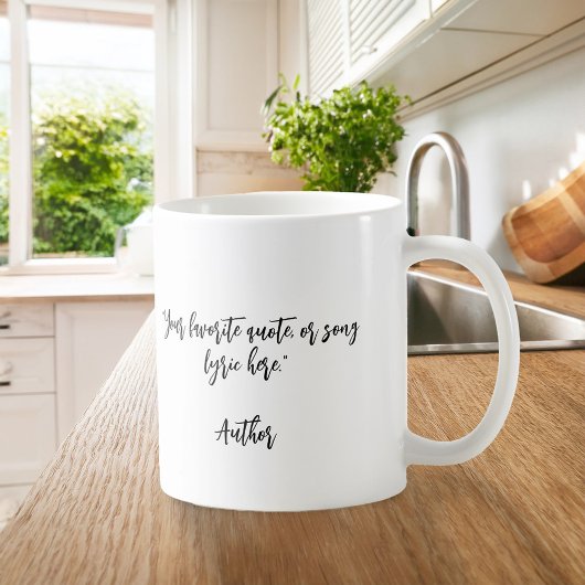 Mug Créez votre propre devis de calligraphie