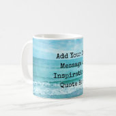 Mug Créez votre propre devis inspirant motivationnel (Devant gauche)