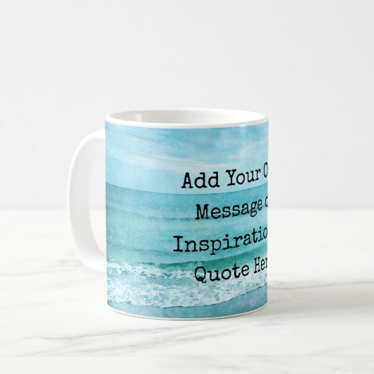 Mug Créez votre propre devis inspirant motivationnel (Devant gauche)