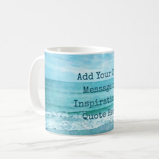 Mug Créez votre propre devis inspirant motivationnel (Devant gauche)
