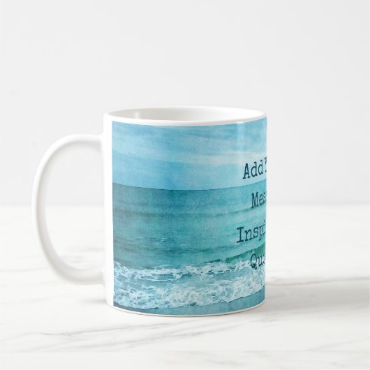 Mug Créez votre propre devis inspirant motivationnel (Gauche)