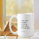 Mug Créez votre propre - devis ou chanson préférés