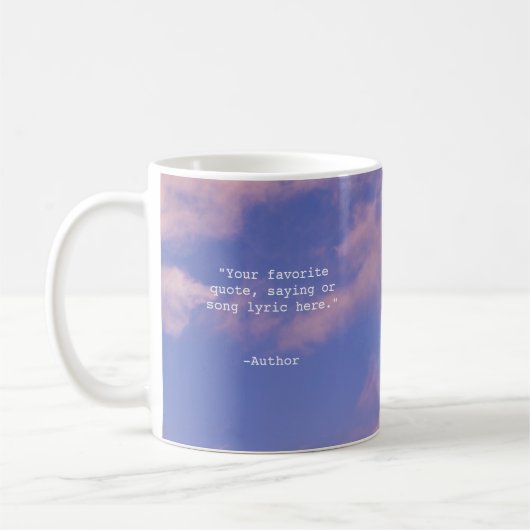 Mug Créez votre propre devis personnalisé (Gauche)