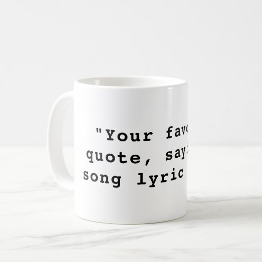 Mug Créez votre propre devis personnalisé (Devant gauche)