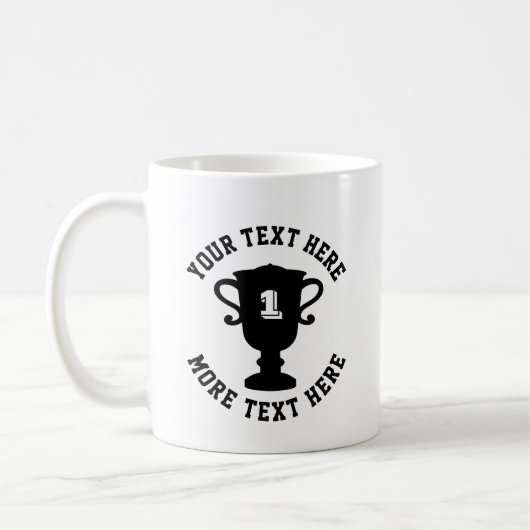 Mug Créez votre propre drôle de trophée pour votre bur (Gauche)