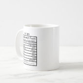 Mug Créez votre propre Fête des pères de données nutri (Devant gauche)