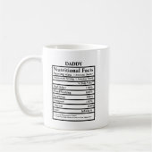Mug Créez votre propre Fête des pères de données nutri (Gauche)