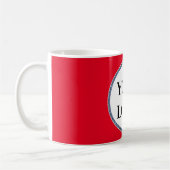Mug Créez votre propre garde Black White Ajouter un lo (Gauche)