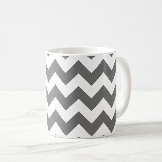 Mug Créez votre propre grand Motif Zigzag (Devant droit)