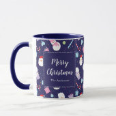 Mug Créez votre propre joli Noël Père Noël (Gauche)