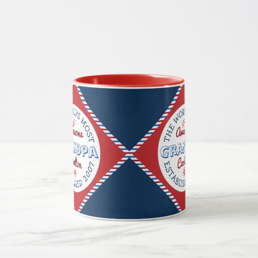 Mug Créez votre propre logo Grand-père (Centre)