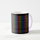 Mug Créez Votre Propre Message Caché Arc-en-ciel Amusa (Devant droit)