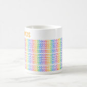 Mug Créez Votre Propre Message Caché et Nom Arc-en-Cie (Centre)