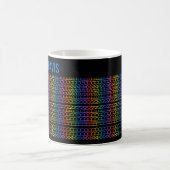 Mug Créez Votre Propre Message Caché et Nom Arc-en-Cie (Centre)